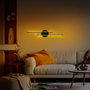 Opviq Lámpara de Pared de Metal Negra con LED de 16W